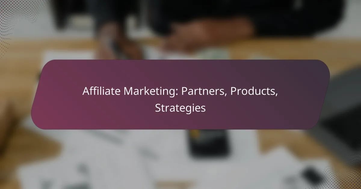 Affiliate Marketing: Partners, Products, Strategies