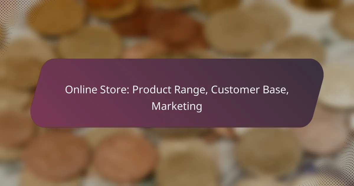 Online Store: Product Range, Customer Base, Marketing