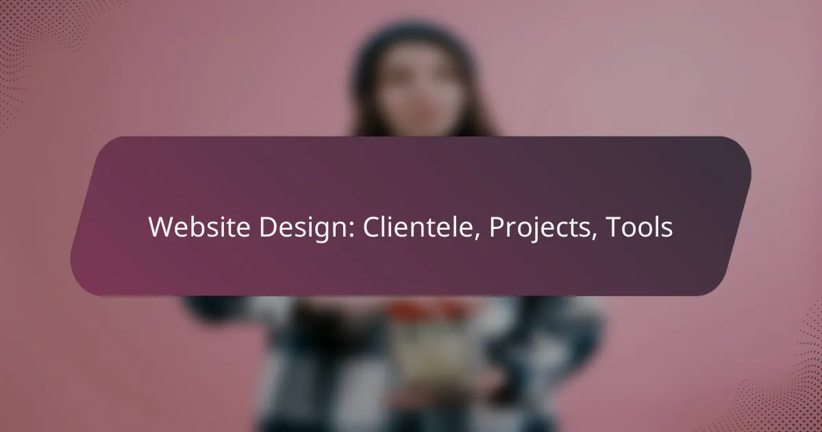 Website Design: Clientele, Projects, Tools